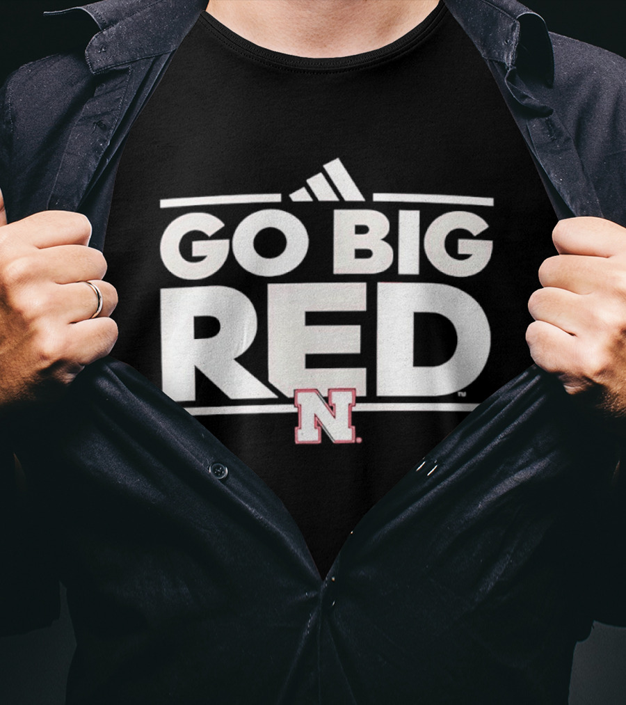 Adidas Nebraska Cornhuskers Go Big Red N T-Shirt