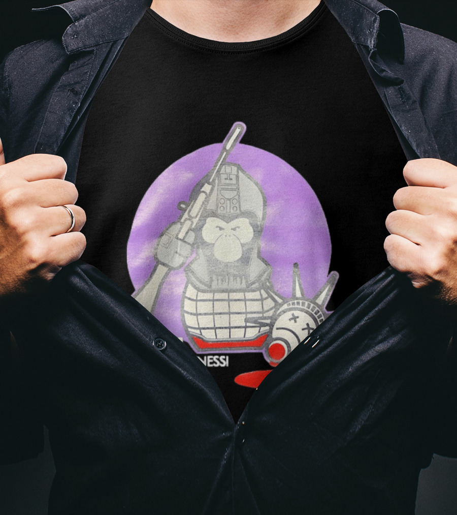 Scam Monkey Business Industries 2010 Liberty Statue T-Shirt