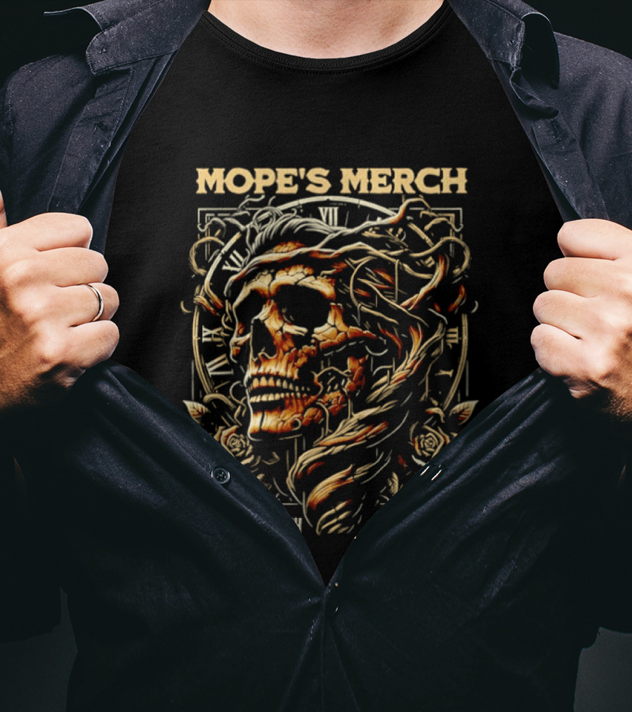 Mope's Merch Skull Not Just Merch A Movement T-Shirt