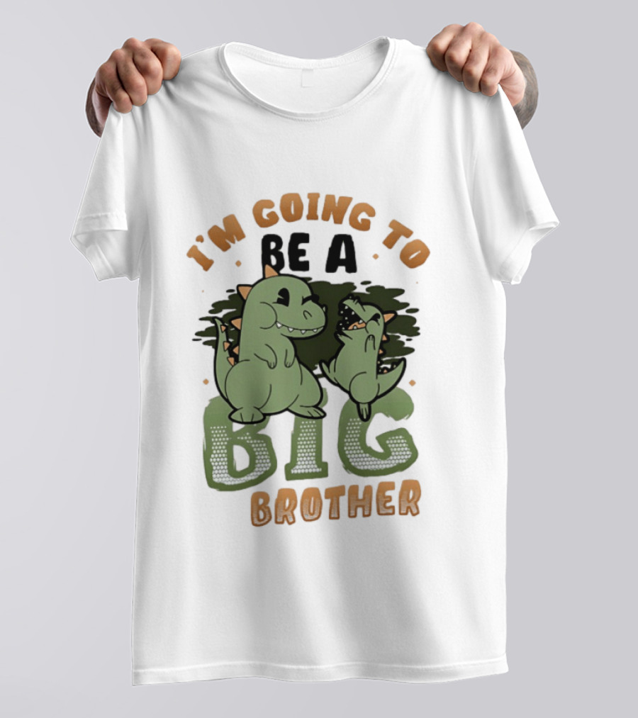 I'm Going To Be A Big Brother Dinosaur T-Shirt
