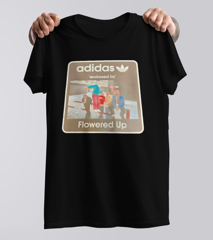 Adidas Originals Endorsed By Flowered Up Retro Street Style Fashion T-Shirt