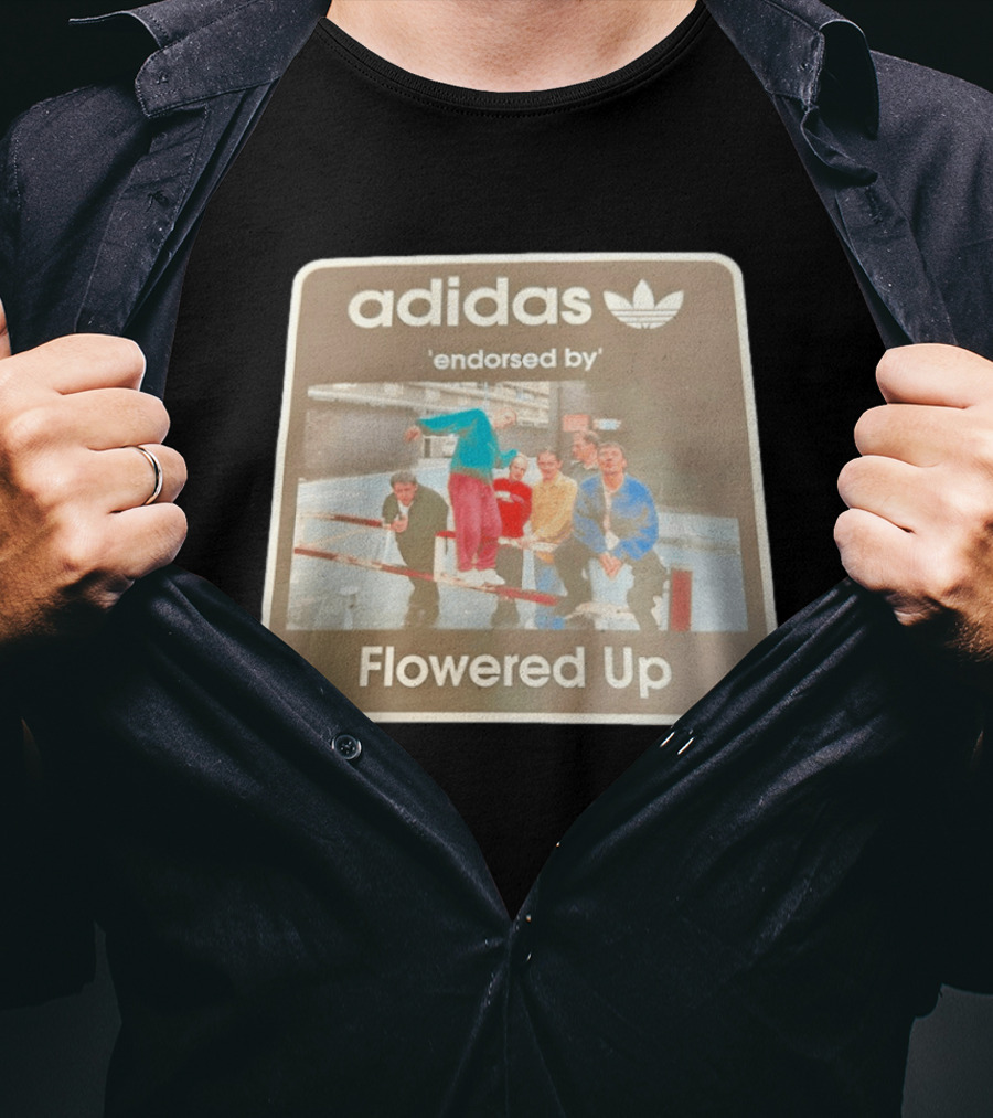 Adidas Originals Endorsed By Flowered Up Retro Street Style Fashion T-Shirt