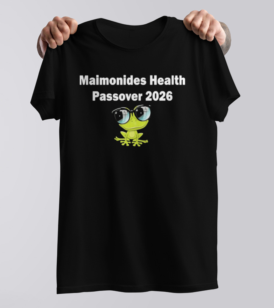 Maimonides Health Passover 2026 Frog T-Shirt