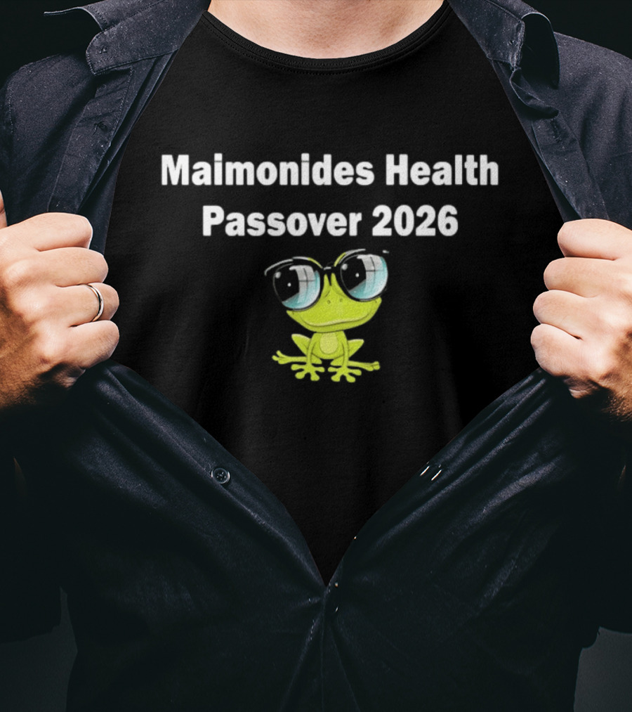 Maimonides Health Passover 2026 Frog T-Shirt