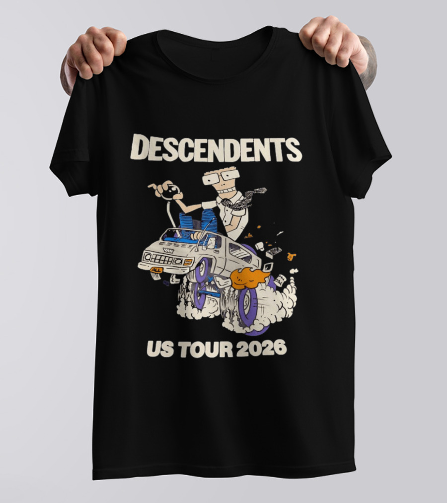 Descendents US Tour 2026 Cartoon Van T-Shirt