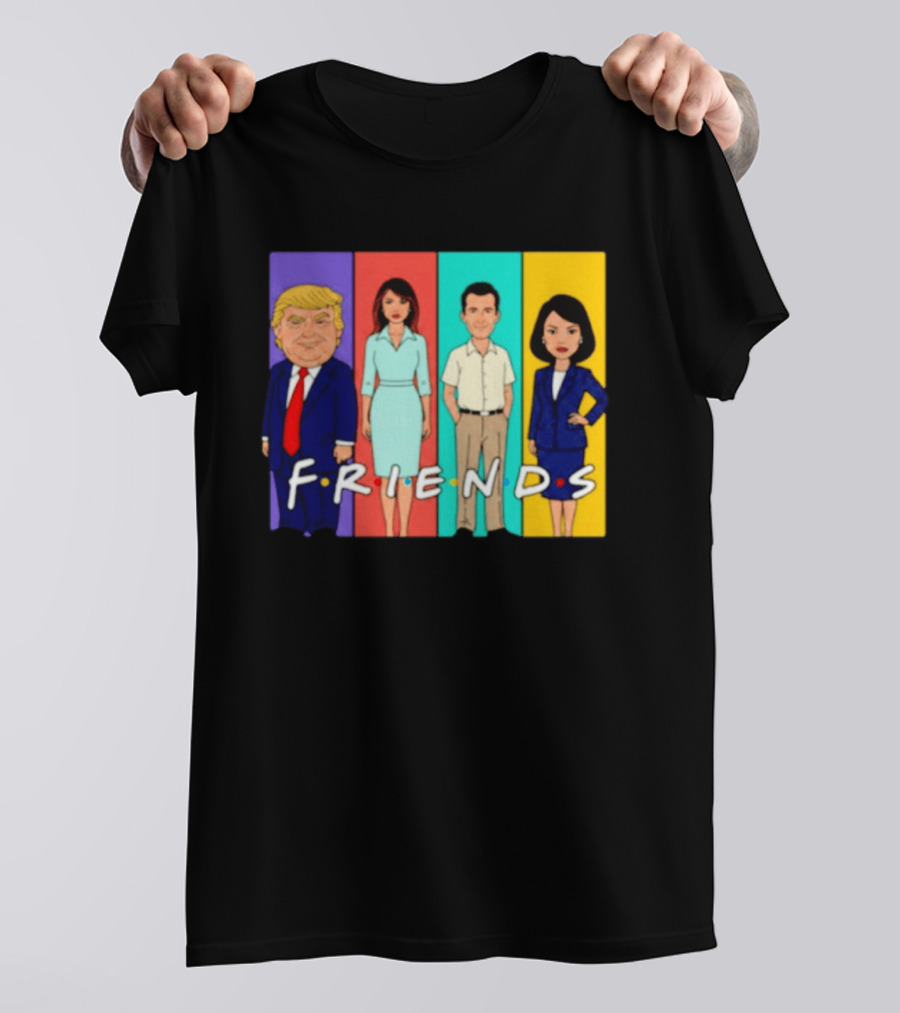 Famous Political Figures Friends Parody Cartoon Meme T-Shirt