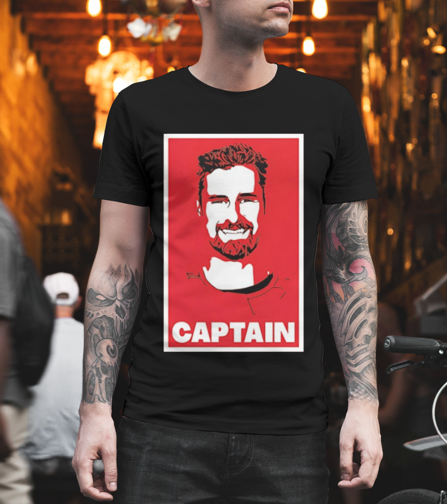 Detroit Red Wings Captain Dylan Larkin Bold Red T-Shirt