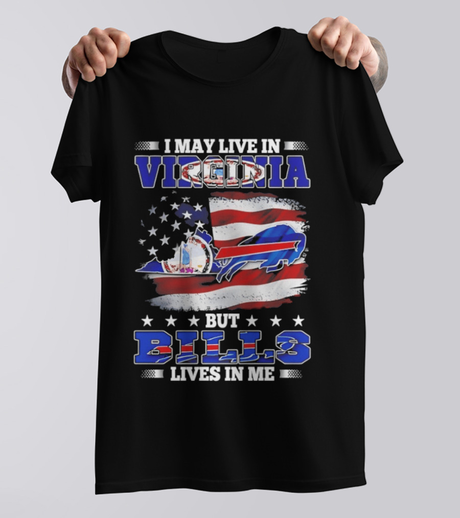 Virginia Resident Buffalo Bills Passion American Flag T-Shirt