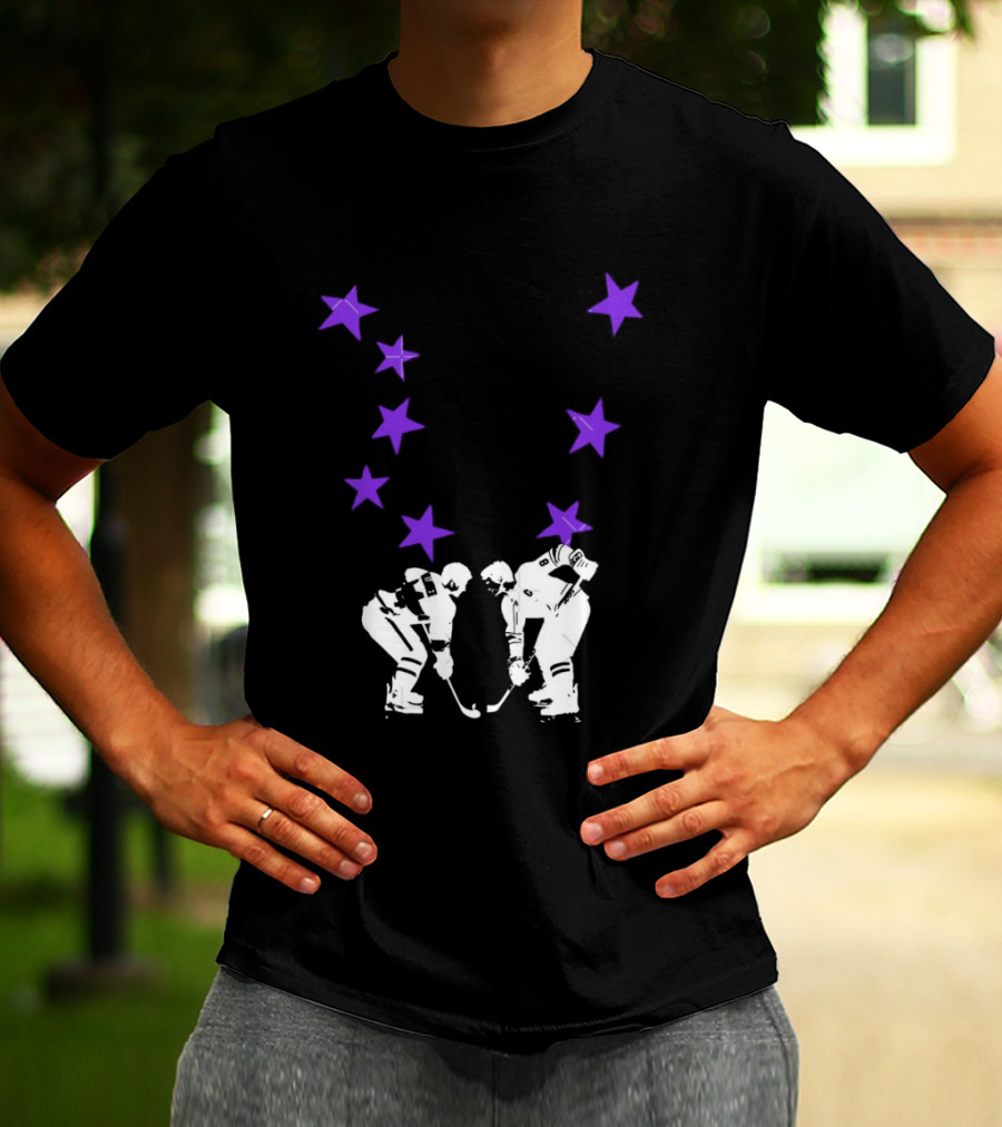 Ilya Rozanov Shane Hollander Rivalry Stars Hockey Romance Players Purple Stars T-Shirt