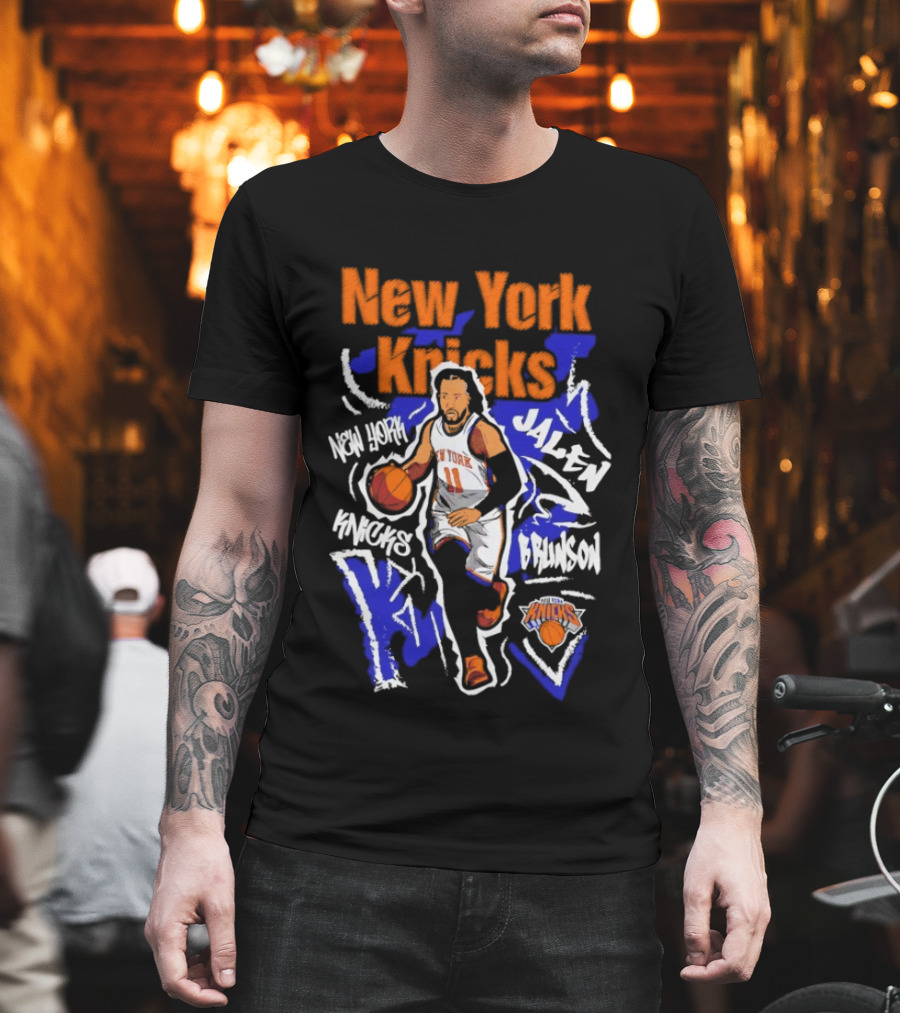 New York Knicks Jalen Brunson Player 11 Chalked Up T-Shirt