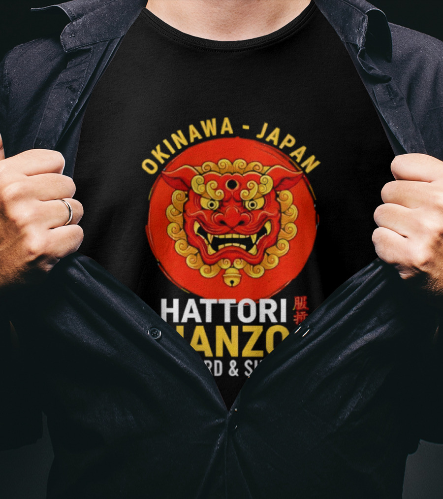 Okinawa Japan Hattori Hanzo Sword And Sushi T-Shirt
