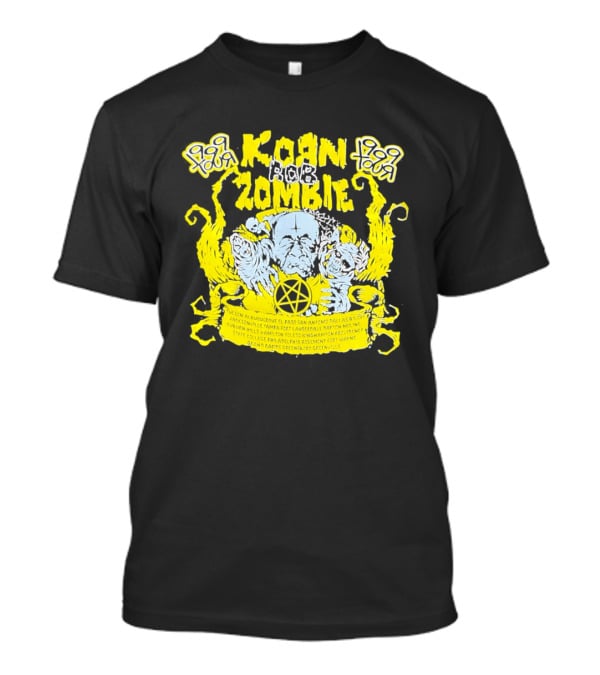 Korn Rob Zombie Tour 1999 Skull And Star Pentagram T-Shirt