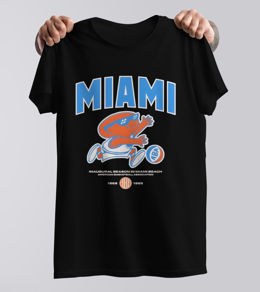 Miami Floridians Basketball ABA 1969 1970 Season Miami Beach T-Shirt