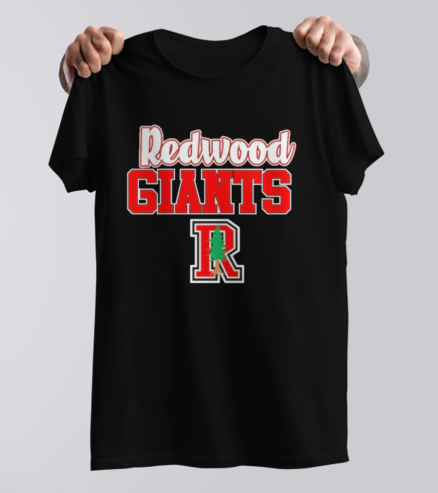 Redwood Giants High School R Tree T-Shirt