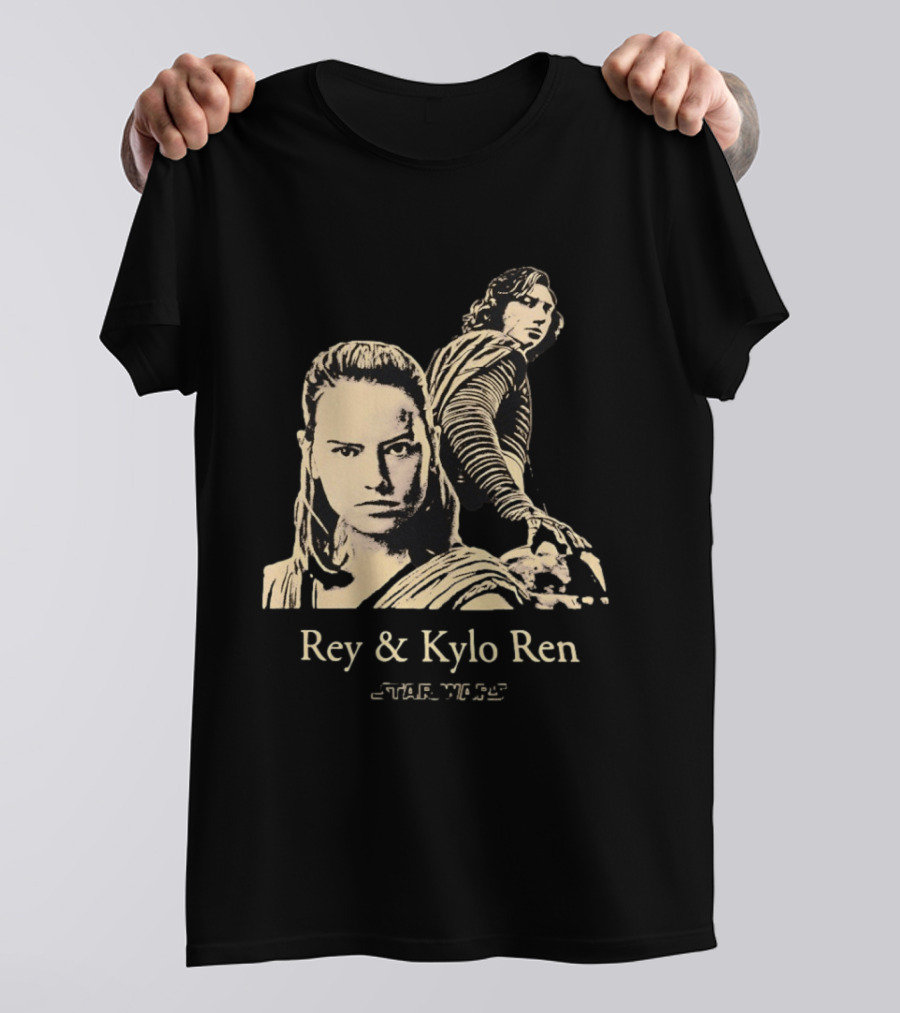 Rey & Kylo Ren Star Wars Characters Epic T-Shirt