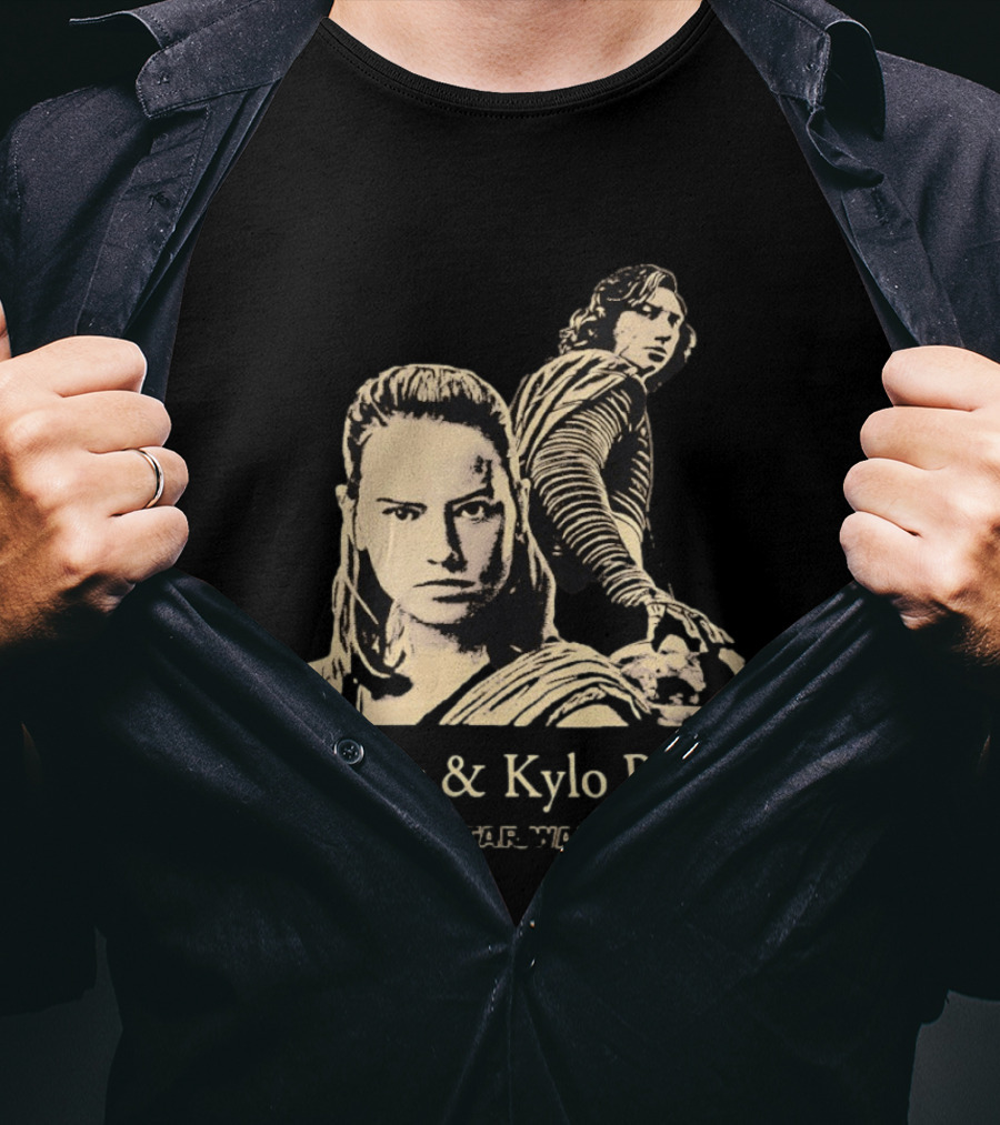 Rey & Kylo Ren Star Wars Characters Epic T-Shirt