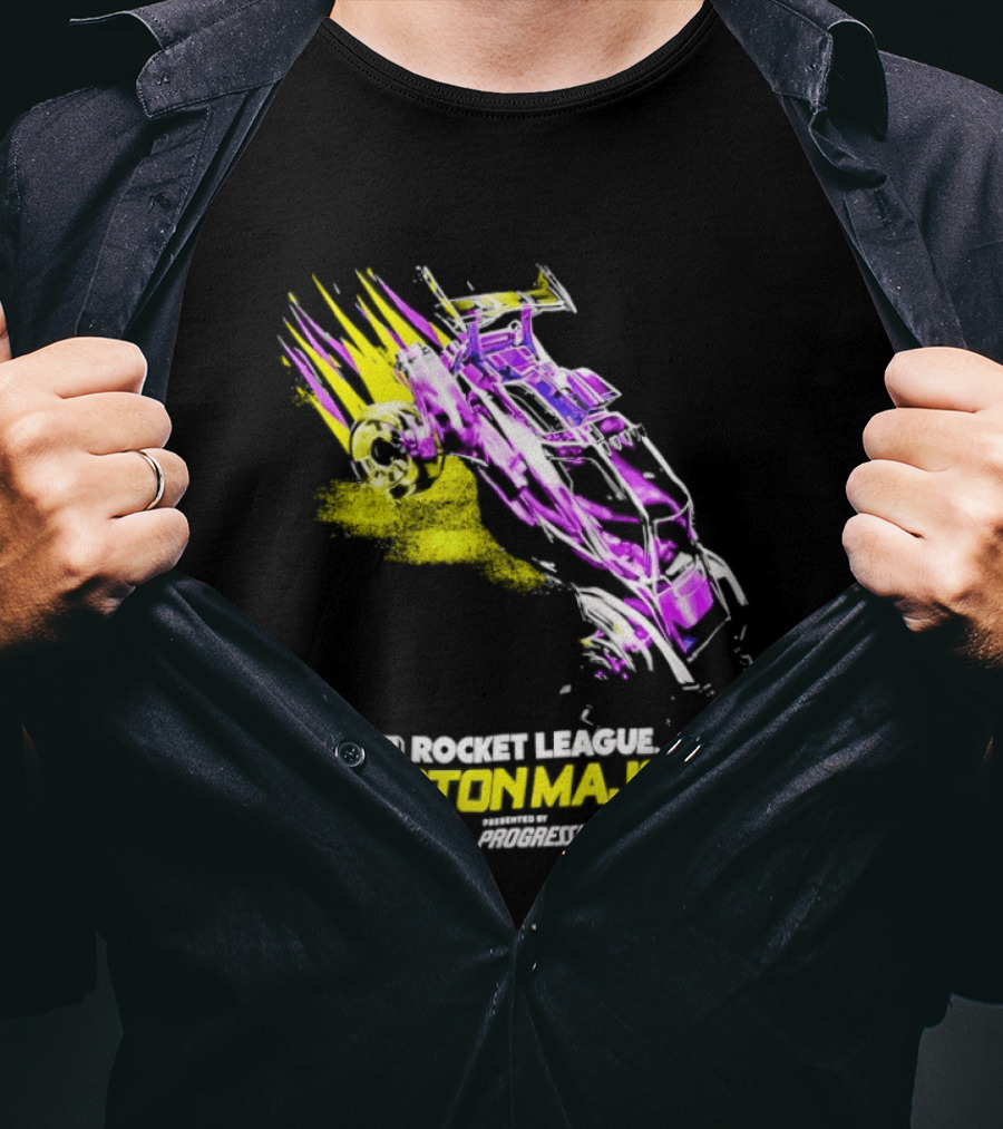 Rocket League Boston Major 2023 Presented By Progressive Colorful Car T-Shirt