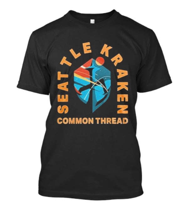 Seattle Kraken Black Hockey History Night 2026 Common Thread T-Shirt