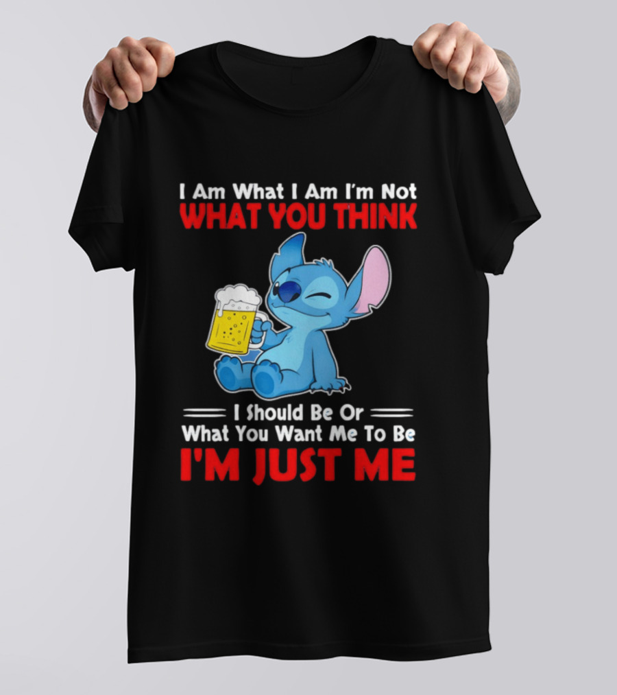 Stitch I Am What I Am I'm Not What You Think I'm Just Me T-Shirt