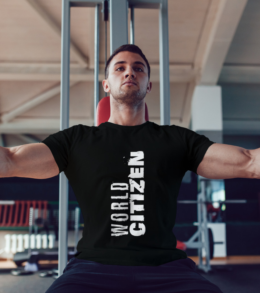 World Citizen Distressed Minimalist T-Shirt