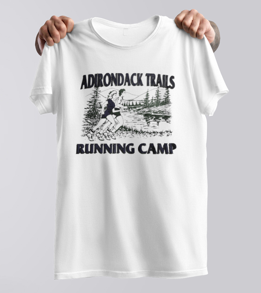 Adirondack Trails Running Camp Scenic Forest Runners T-Shirt