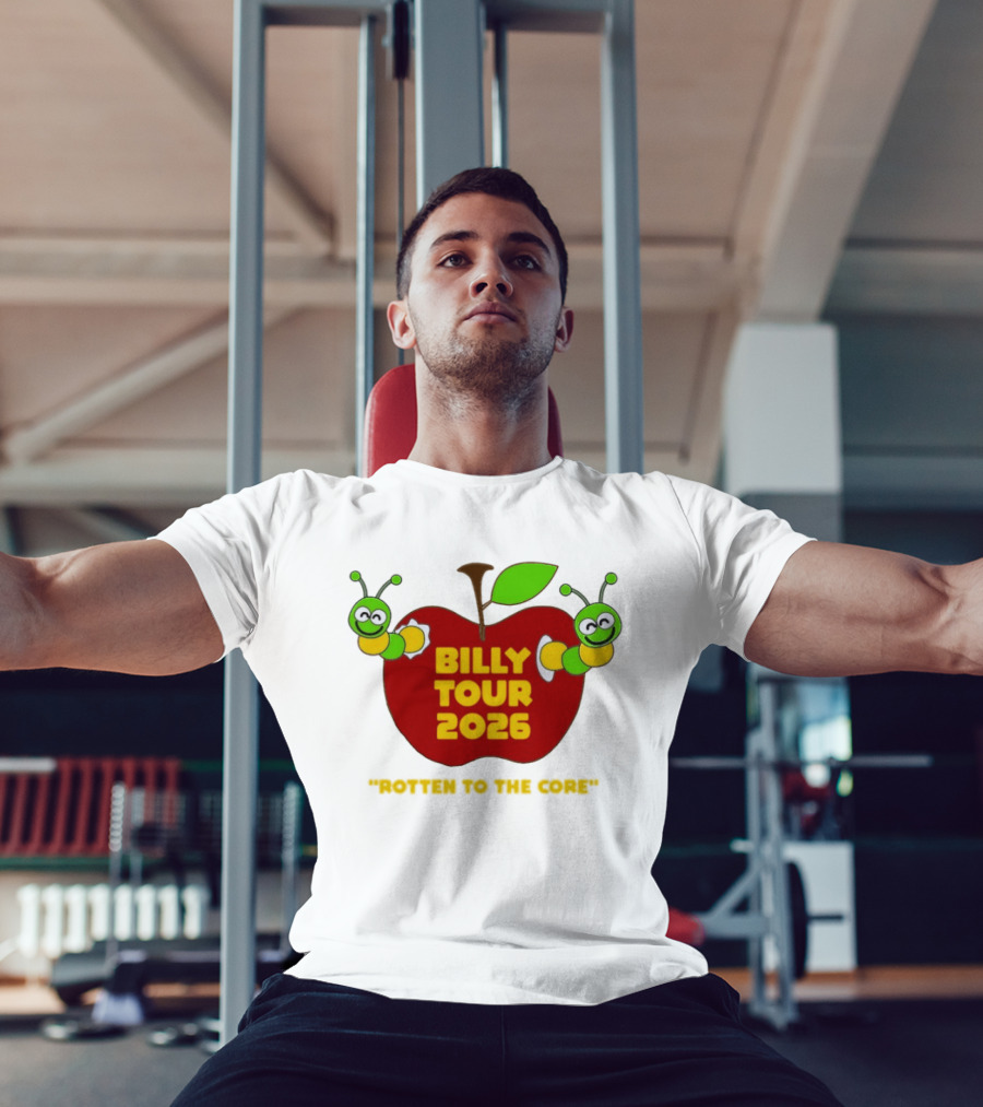 Billy Tour 2026 Rotten To The Core Apple Worms T-Shirt