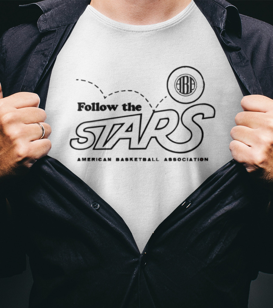Follow The Stars ABA American Basketball Association T-Shirt