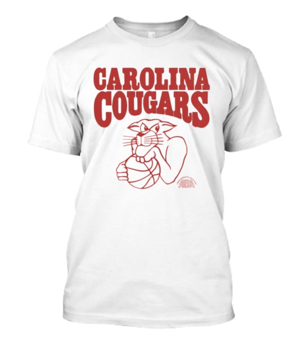 Carolina Cougars ABA Basketball Team Retro Cougar T-Shirt