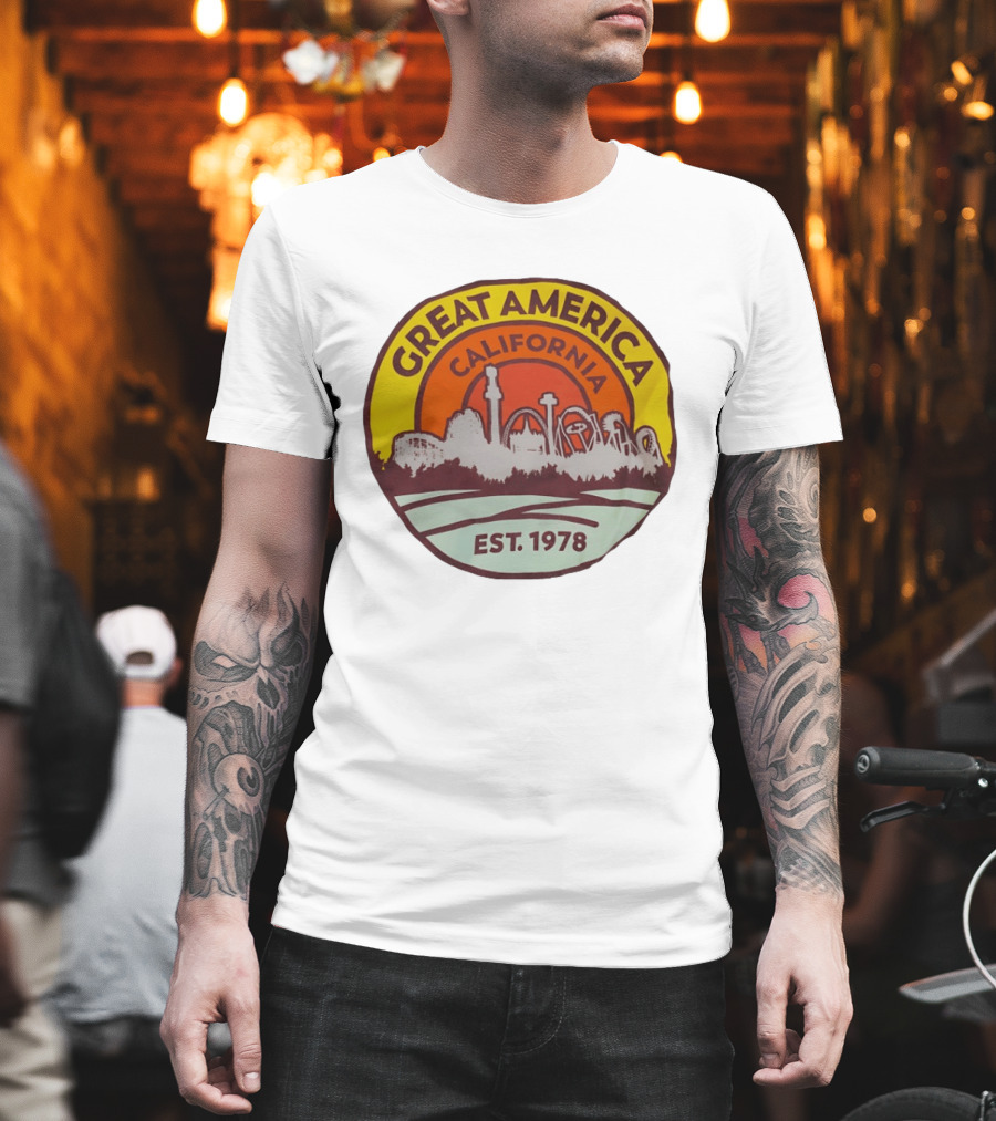 Great America California Est 1978 Roller Skyline T-Shirt