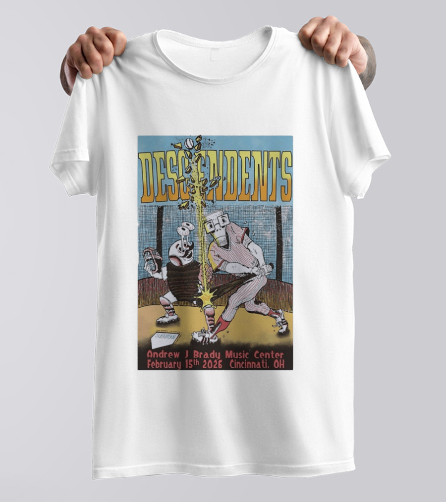 Descendents Andrew J Brady Music Center February 15 2026 Cincinnati OH T-Shirt