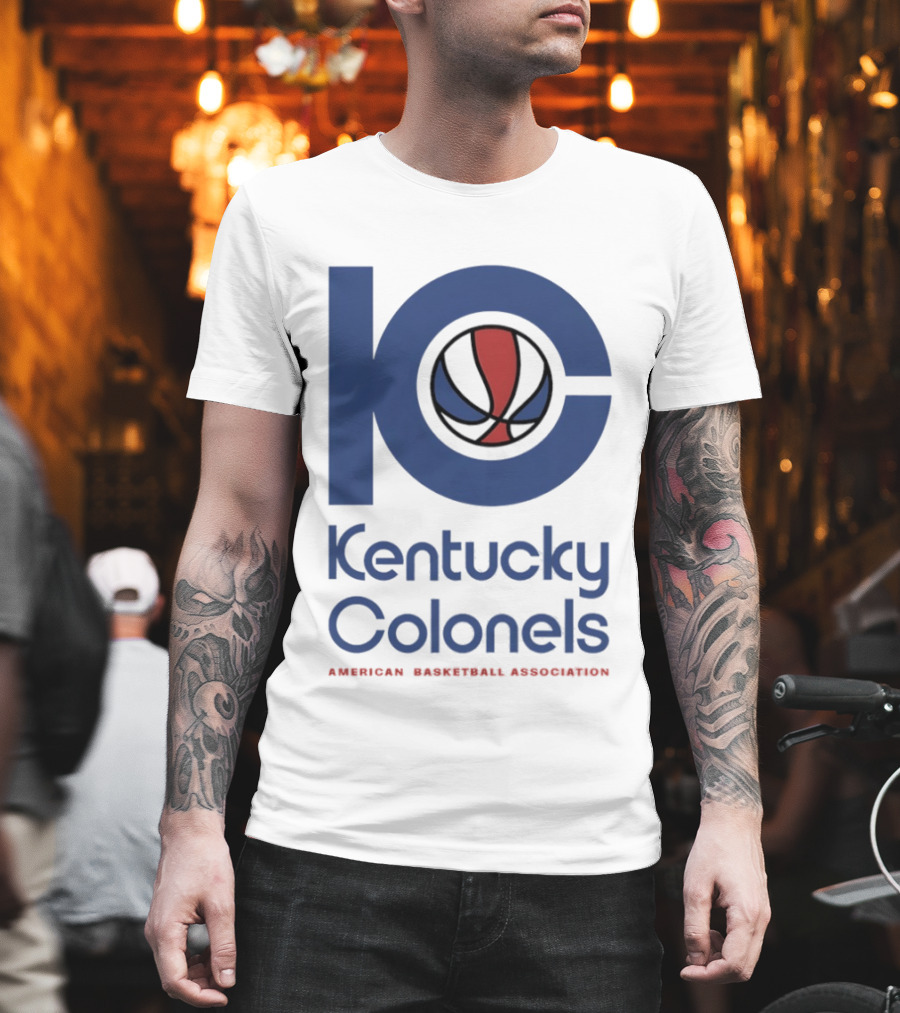Kentucky Colonels 10 Colonel Army American Basketball Association Fan Collection T-Shirt
