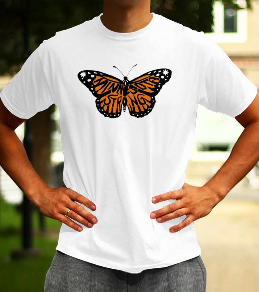Minnesota Strong Monarch Butterfly Pride T-Shirt