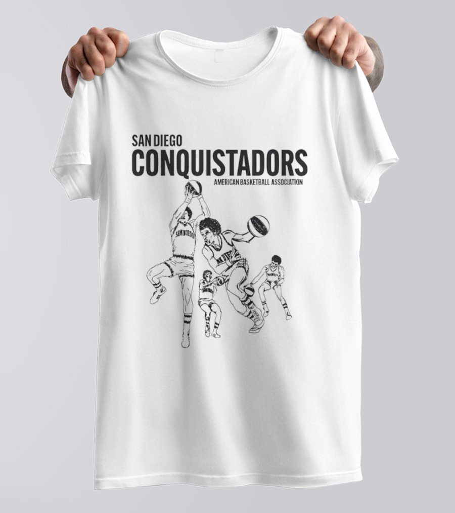 San Diego Conquistadors American Basketball Association Players T-Shirt