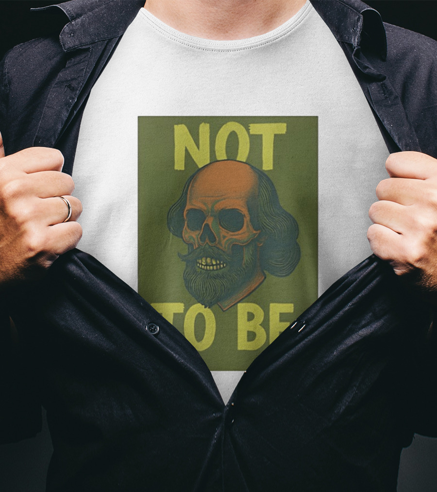 Skull Shakespeare Not To Be Hamlet Mashup T-Shirt