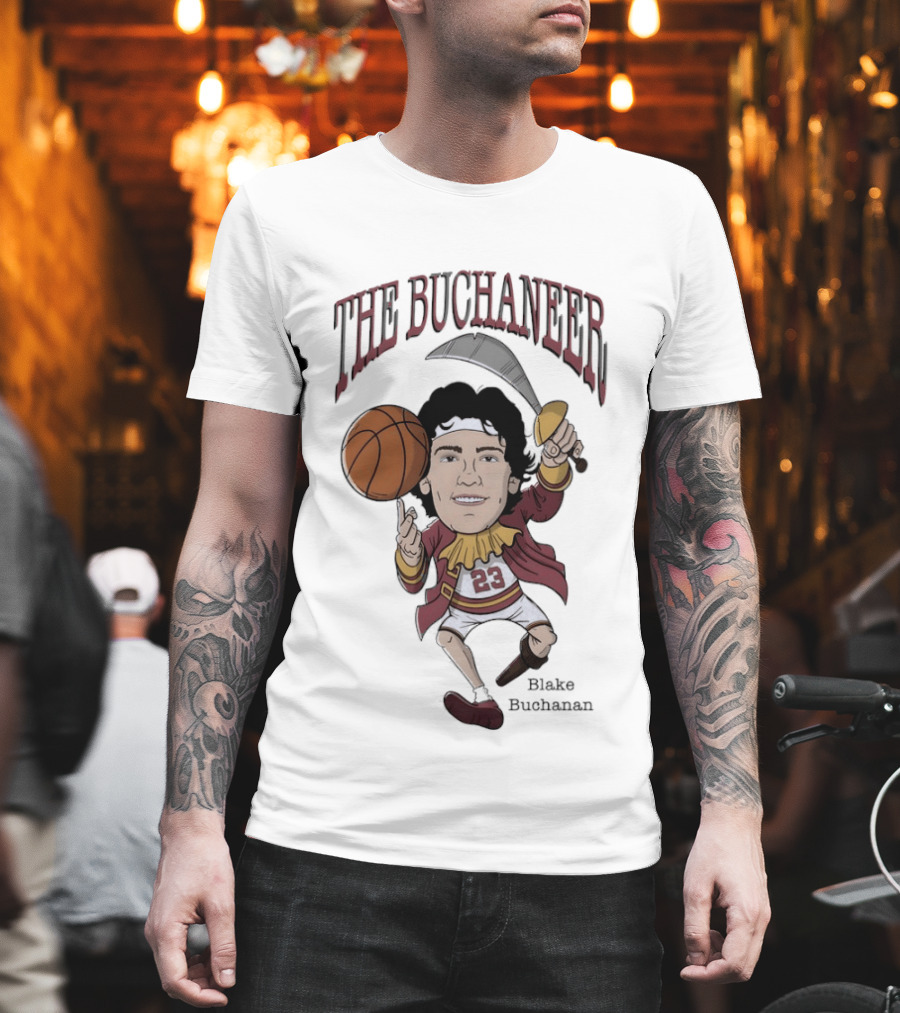 The Buchaneer Blake Buchanan Iowa State Cyclones Basketball Cartoon Number 23 T-Shirt