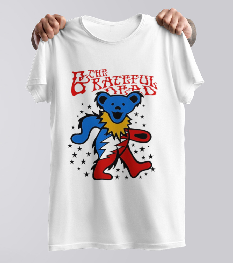 Grateful Dead Dancing Bear Stars Jordan Betts Handyman T-Shirt