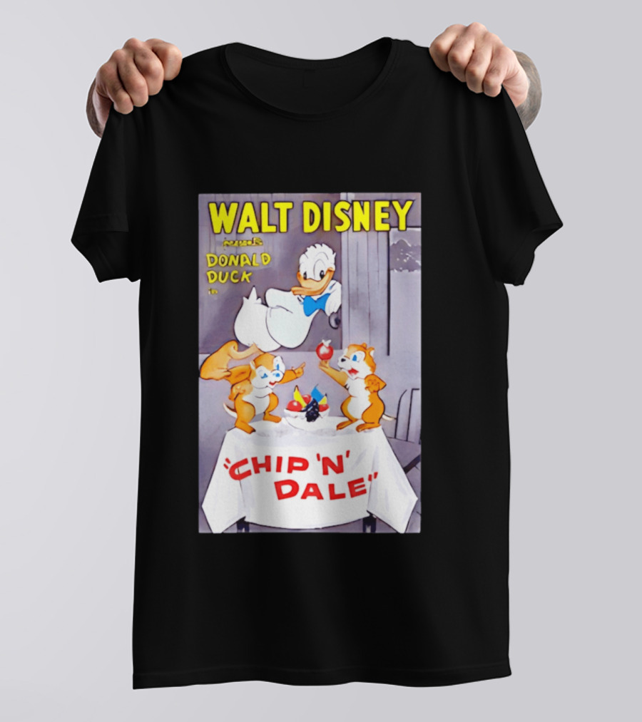 Walt Disney Donald Duck Chip 'N' Dale Vintage Animation T-Shirt