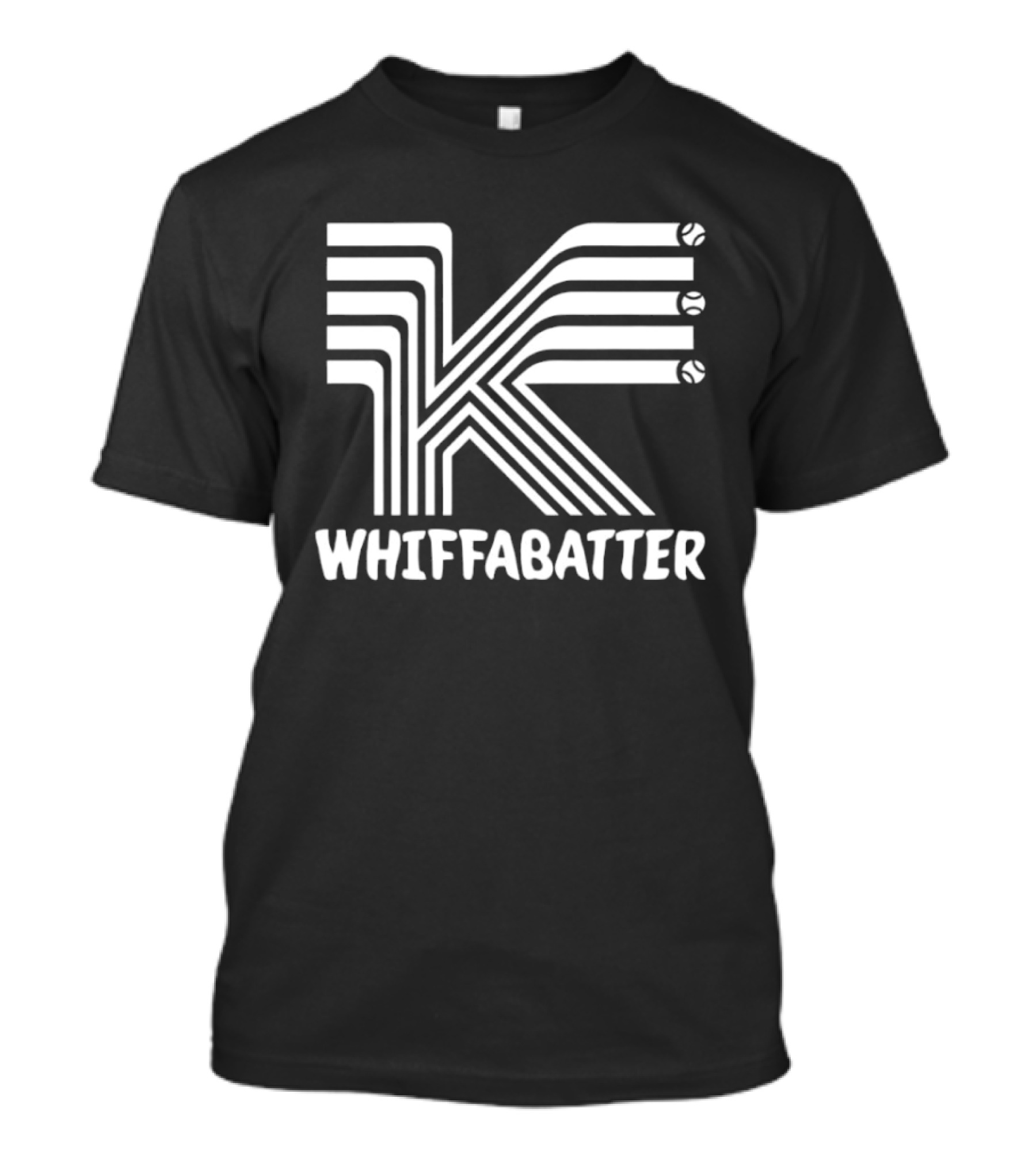 K Whiffabatter Baseball Strikeout T-Shirt