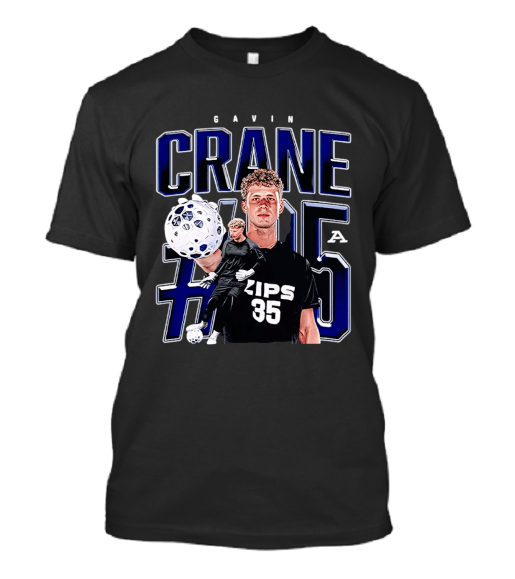 Gavin Crane Akron Zips Soccer #35 NCAA '26 T-Shirt