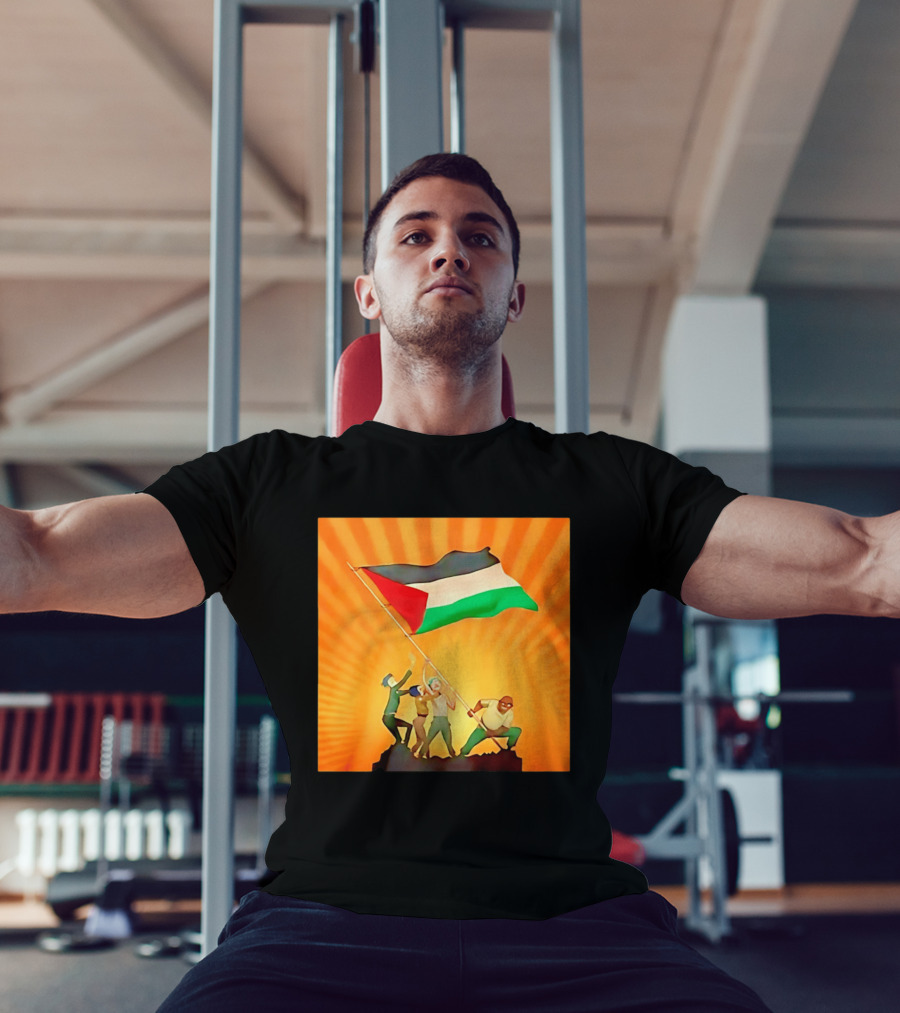 Gorillaz X Together For Palestine Flag Raising T-Shirt