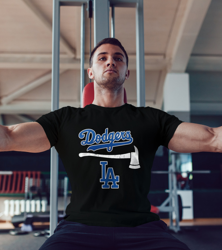 Dodgers Firefighter Axe LA Dodgers T-Shirt