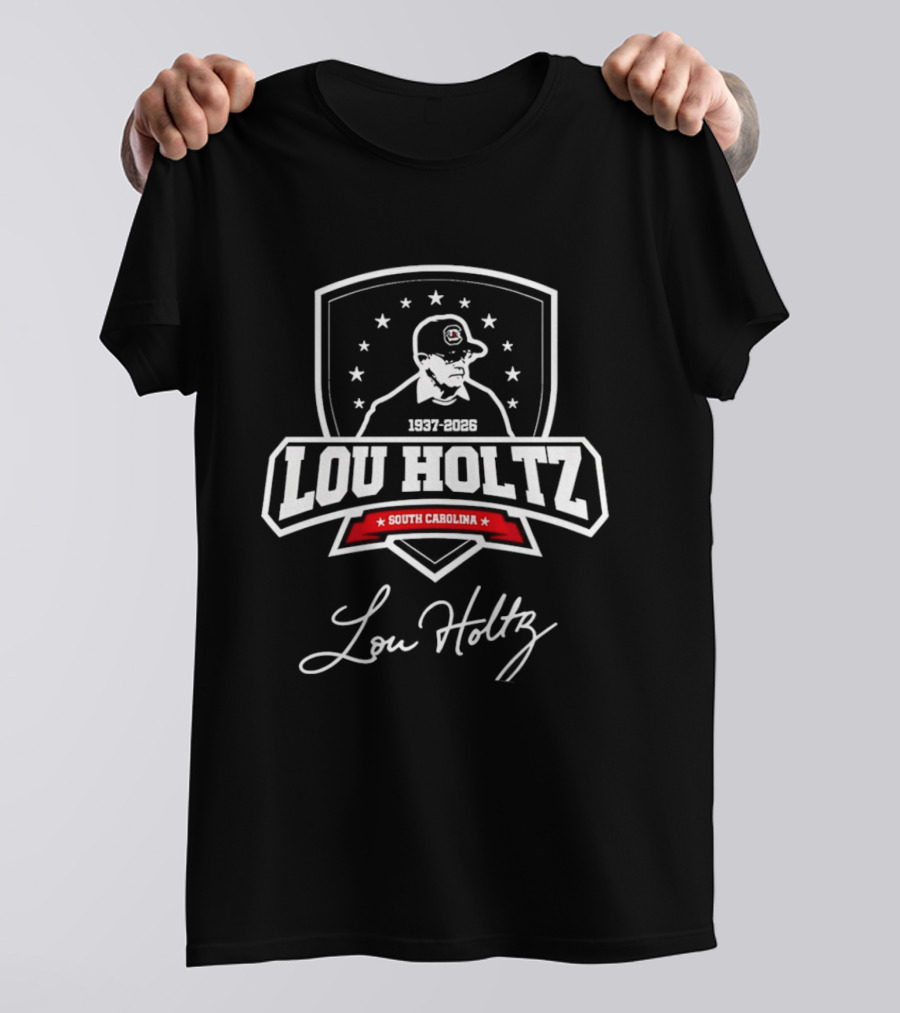 Lou Holtz South Carolina Gamecocks 1937 2026 Football Legacy T-Shirt