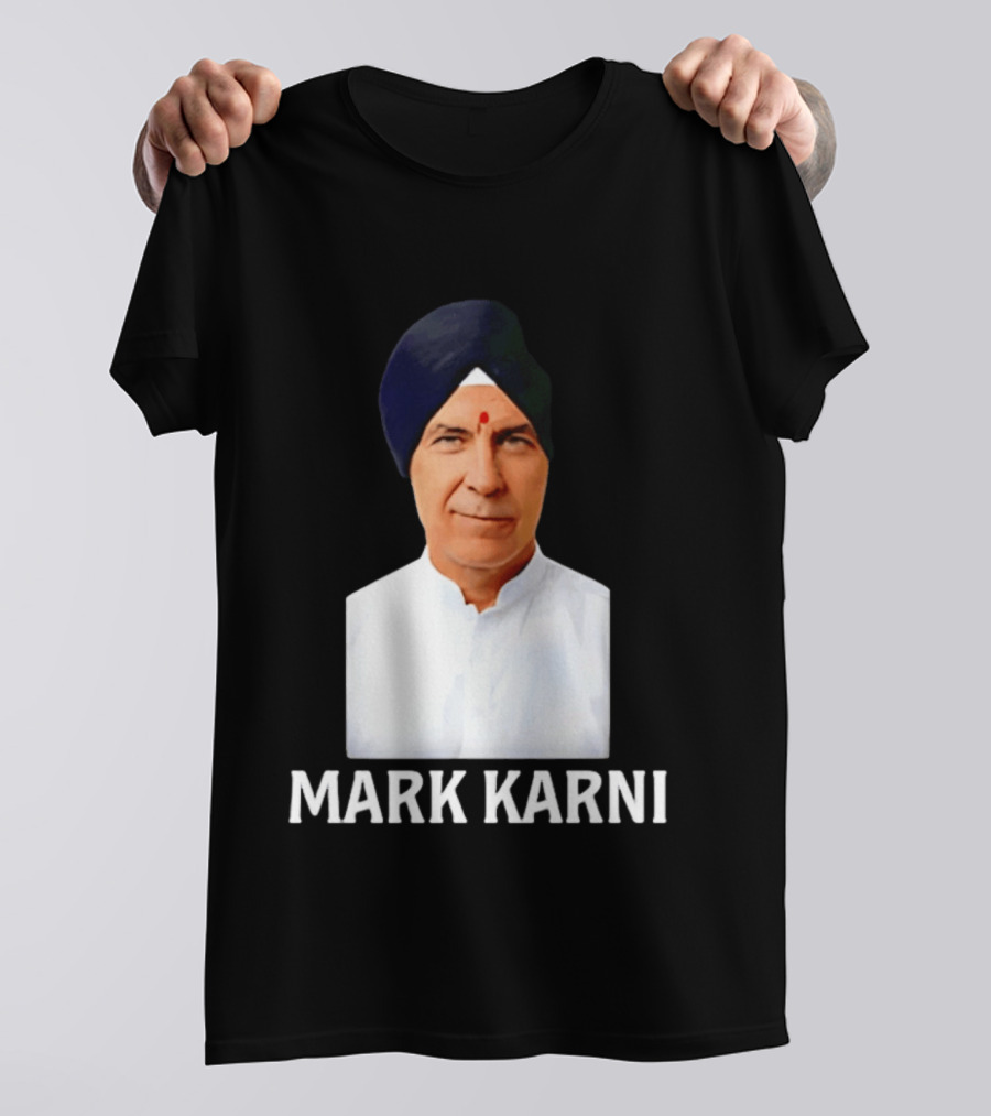 Mark Carney Turban Portrait Mark Karni T-Shirt