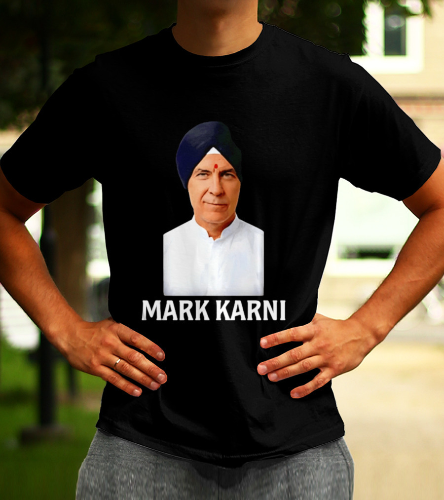Mark Carney Turban Portrait Mark Karni T-Shirt
