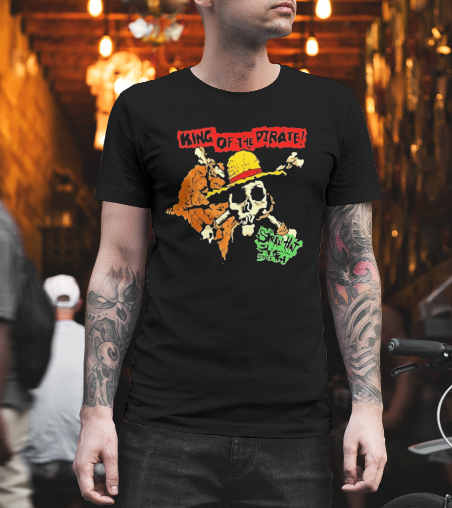 King Of The Pirate Skull And Straw Hat Since 1987 T-Shirt