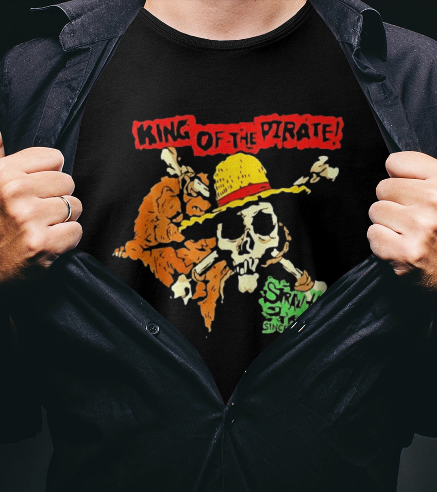 King Of The Pirate Skull And Straw Hat Since 1987 T-Shirt