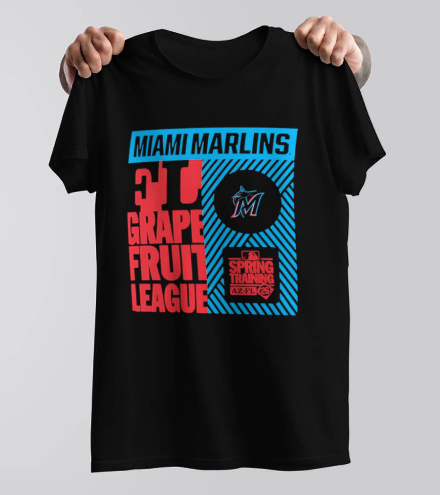 Miami Marlins 2026 Spring Training Grapefruit League 34 T-Shirt
