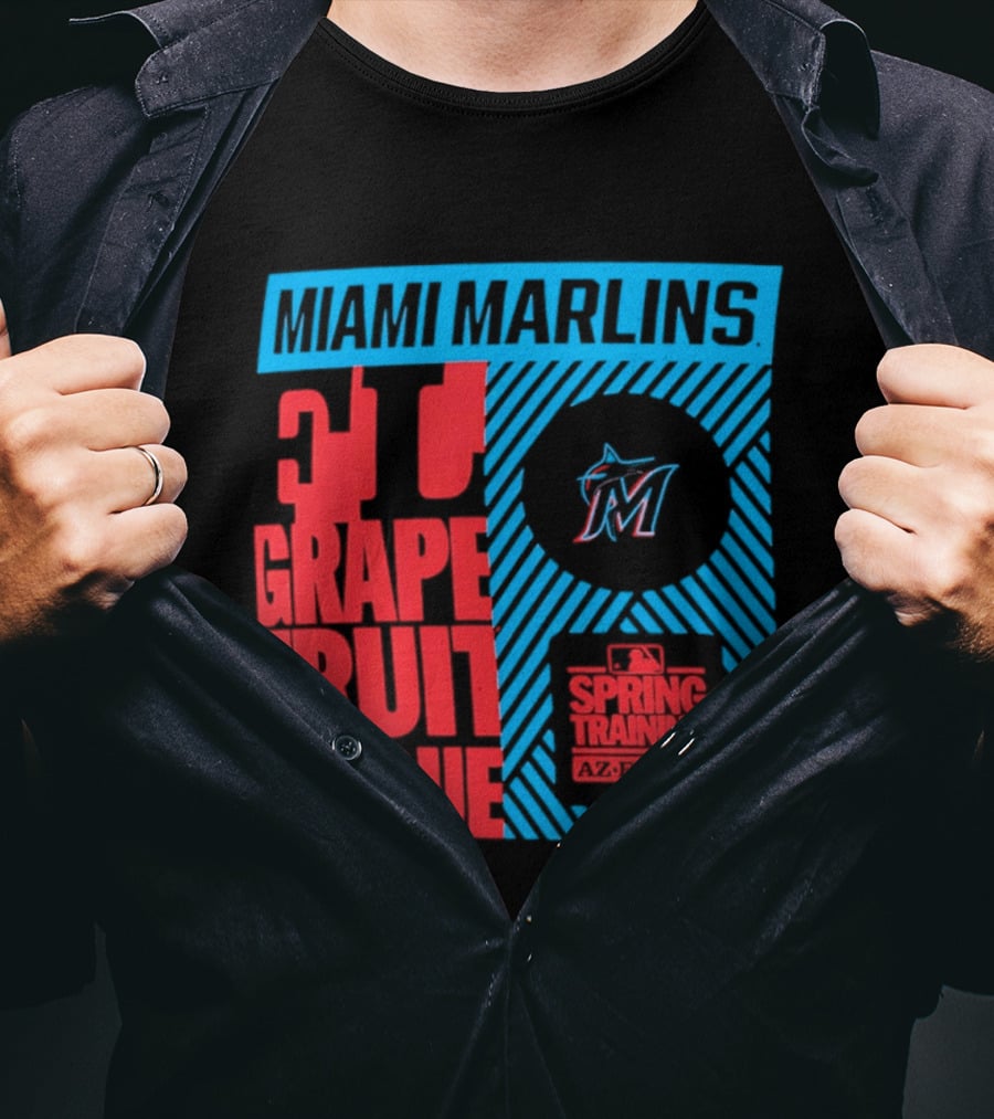 Miami Marlins 2026 Spring Training Grapefruit League 34 T-Shirt