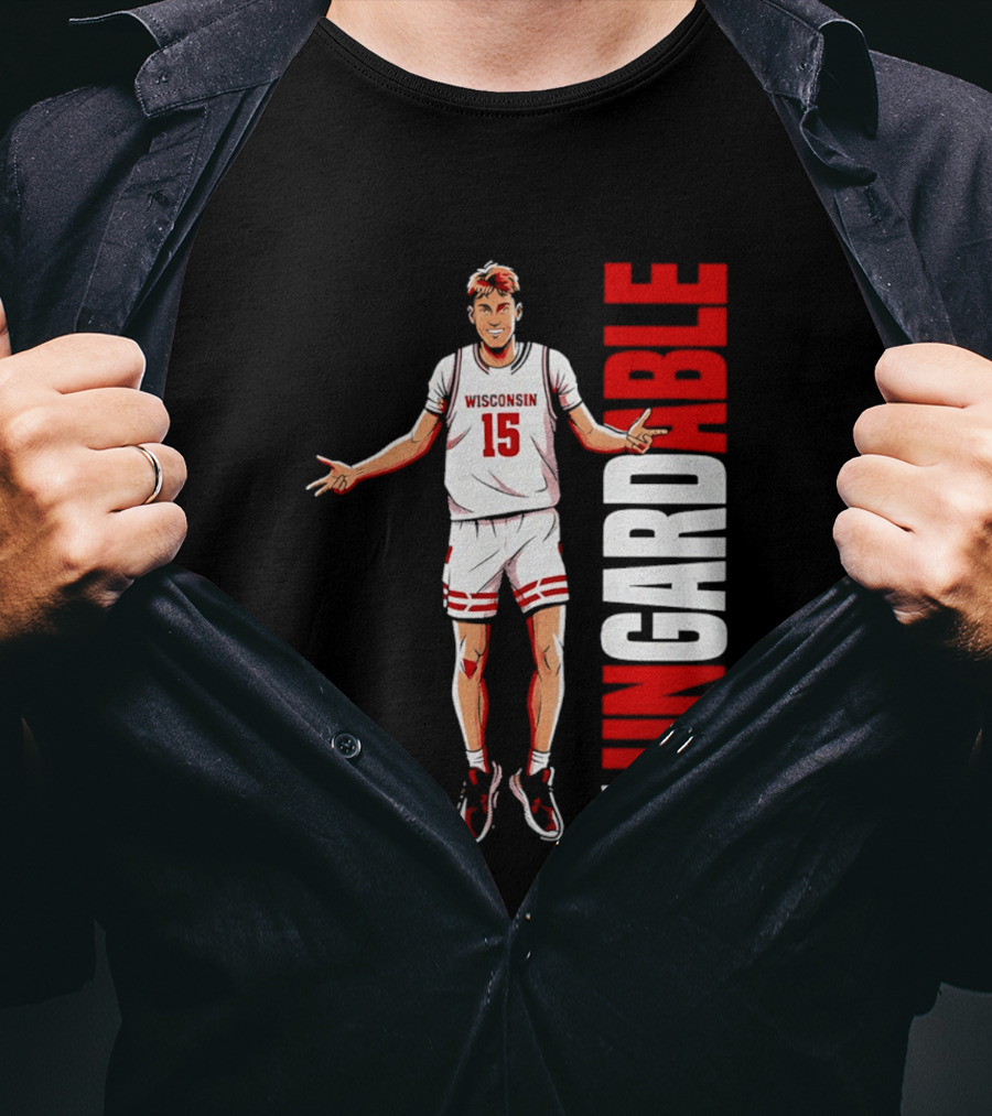 Isaac Gard Wisconsin Badgers Ungardable Basketball Player 15 T-Shirt