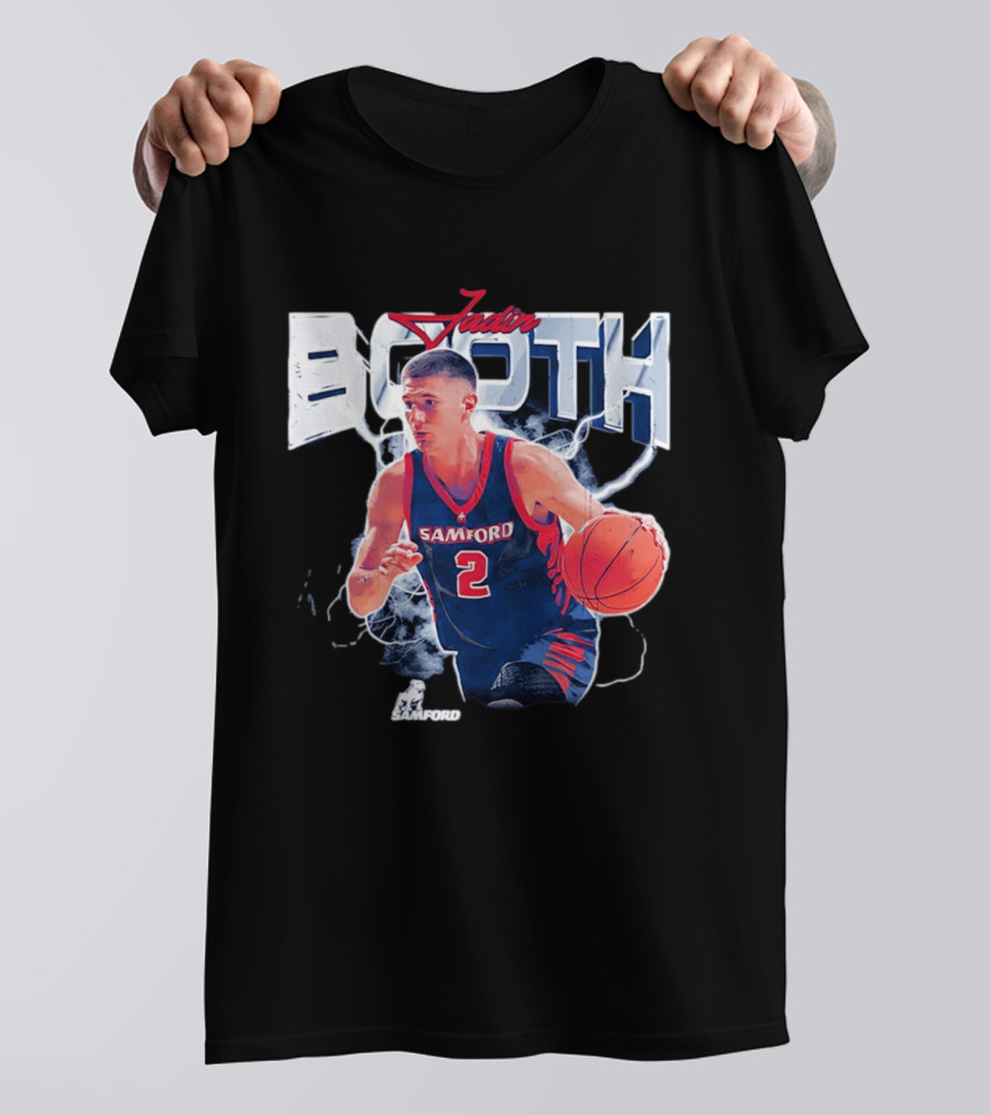 Jadin Booth Samford Basketball Number 2 NCAA '26 T-Shirt